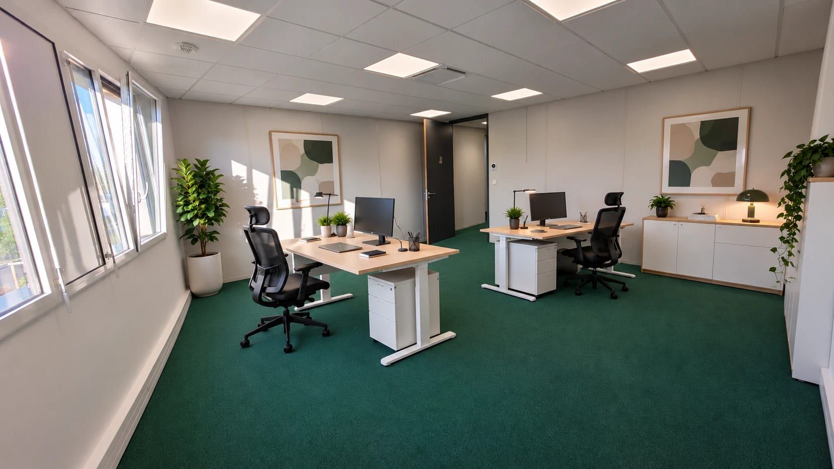 Bureaux équipés et lumineux au centre d'affaires Atrium de Metz, 29 rue de Sarre